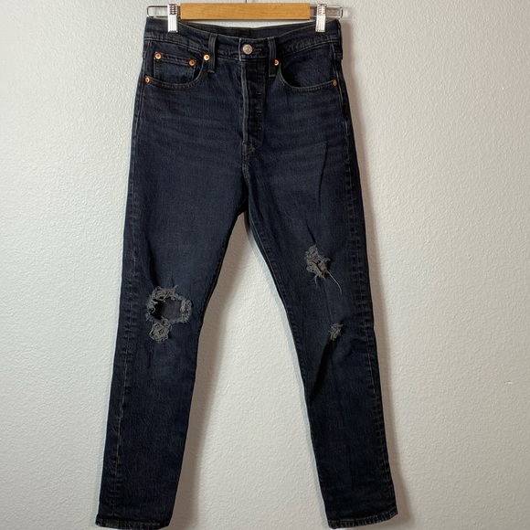Levi's Women's Premium‎ 501 Original Modern Big E - Picture 1 of 9